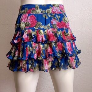 Abercrombie & Fitch vintage tiered ruffled mini in bright floral print
